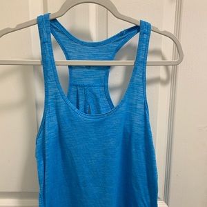 Blue lululemon tank top